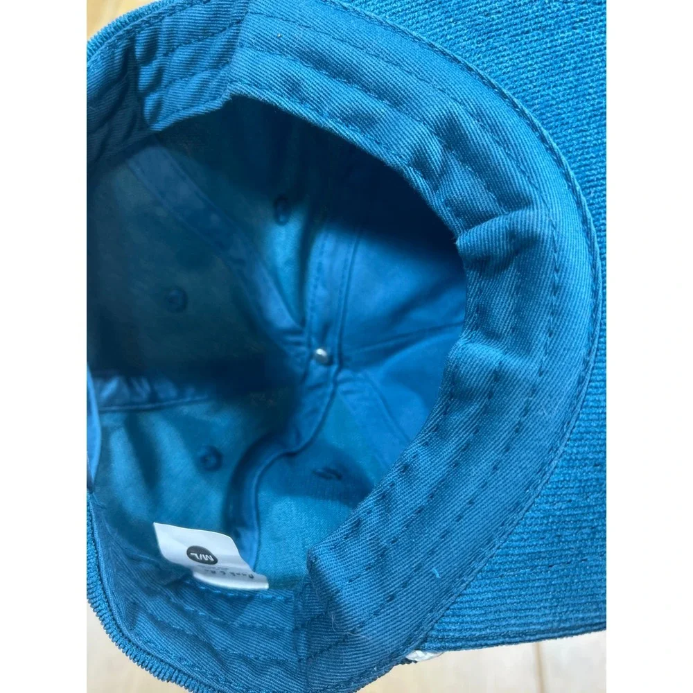 Cash & Co Kids Pray For Surf Corduroy Snapback Hat Teal Blue Rope Detail M/L